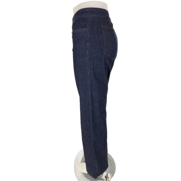 Eileen Fisher P170 Wide Leg Lightweight Denim Pants Size M Blue - Picture 3 of 6